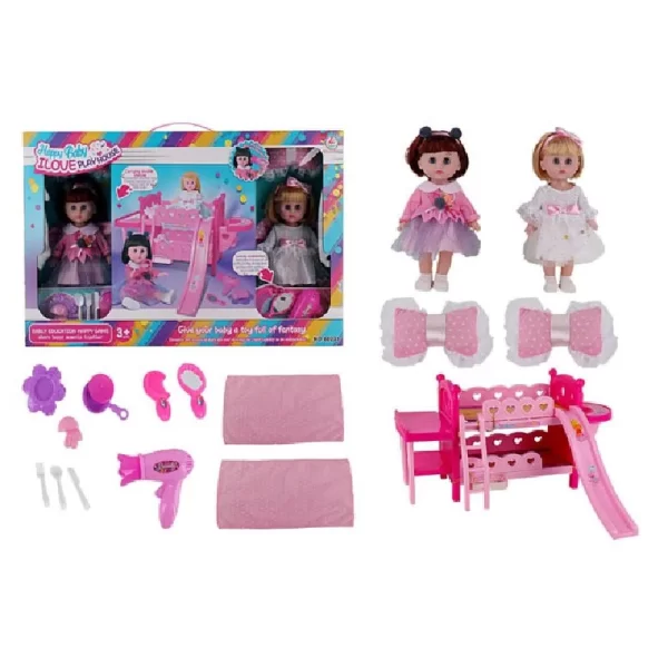 Boneca, lutka set, 30cm, 60231, Happy Baby - Image 1