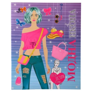 Fashion icon, bojanka sa aktivnostima i stikerima, odeća
